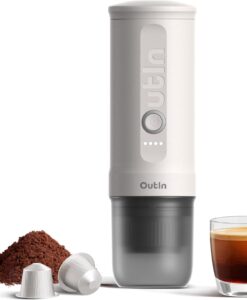 Outin draagbare espressomachine wit