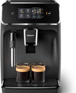 Philips Espressomachine Series 2200 - Met melkopschuimer - Touchdisplay - 12 Maalstanden - 1.8 L Waterreservoir - 275 g Bonenreservoir - Mat zwart